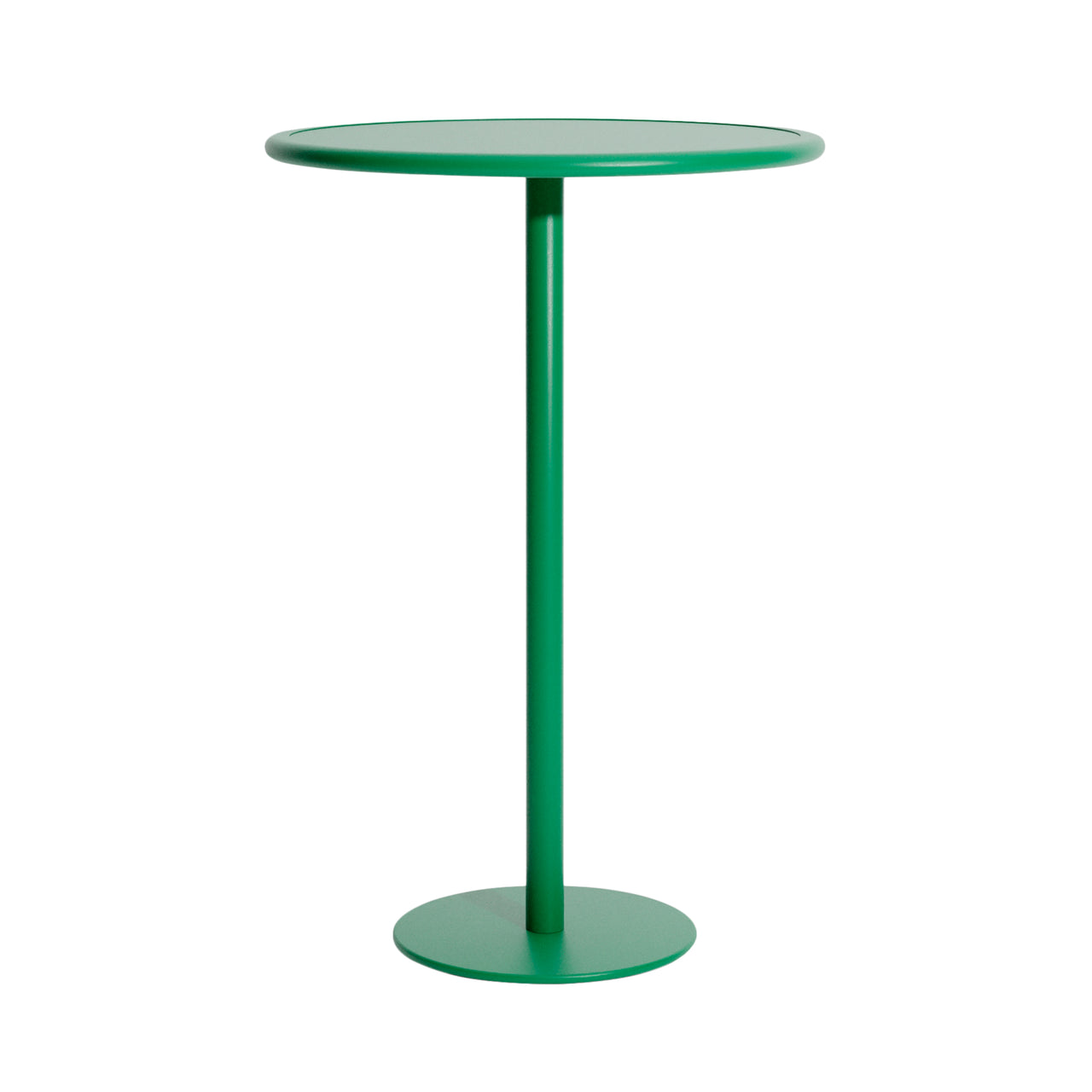 Week-End High Table: Round + Mint Green