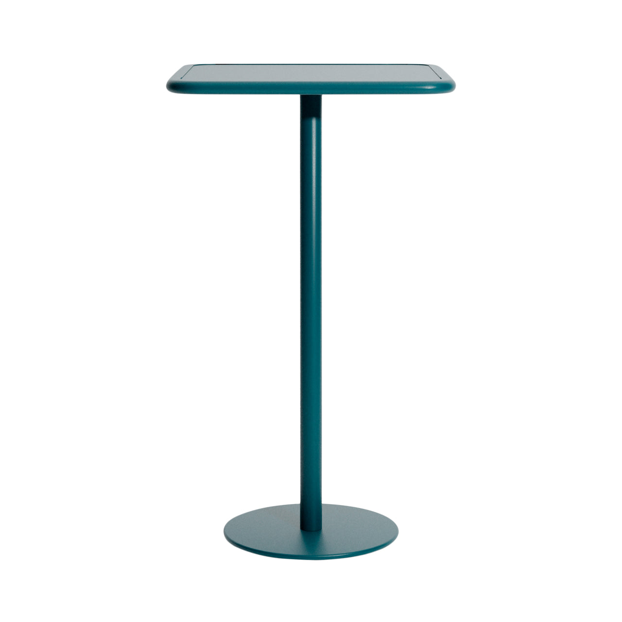 Week-End High Table: Square + Ocean Blue