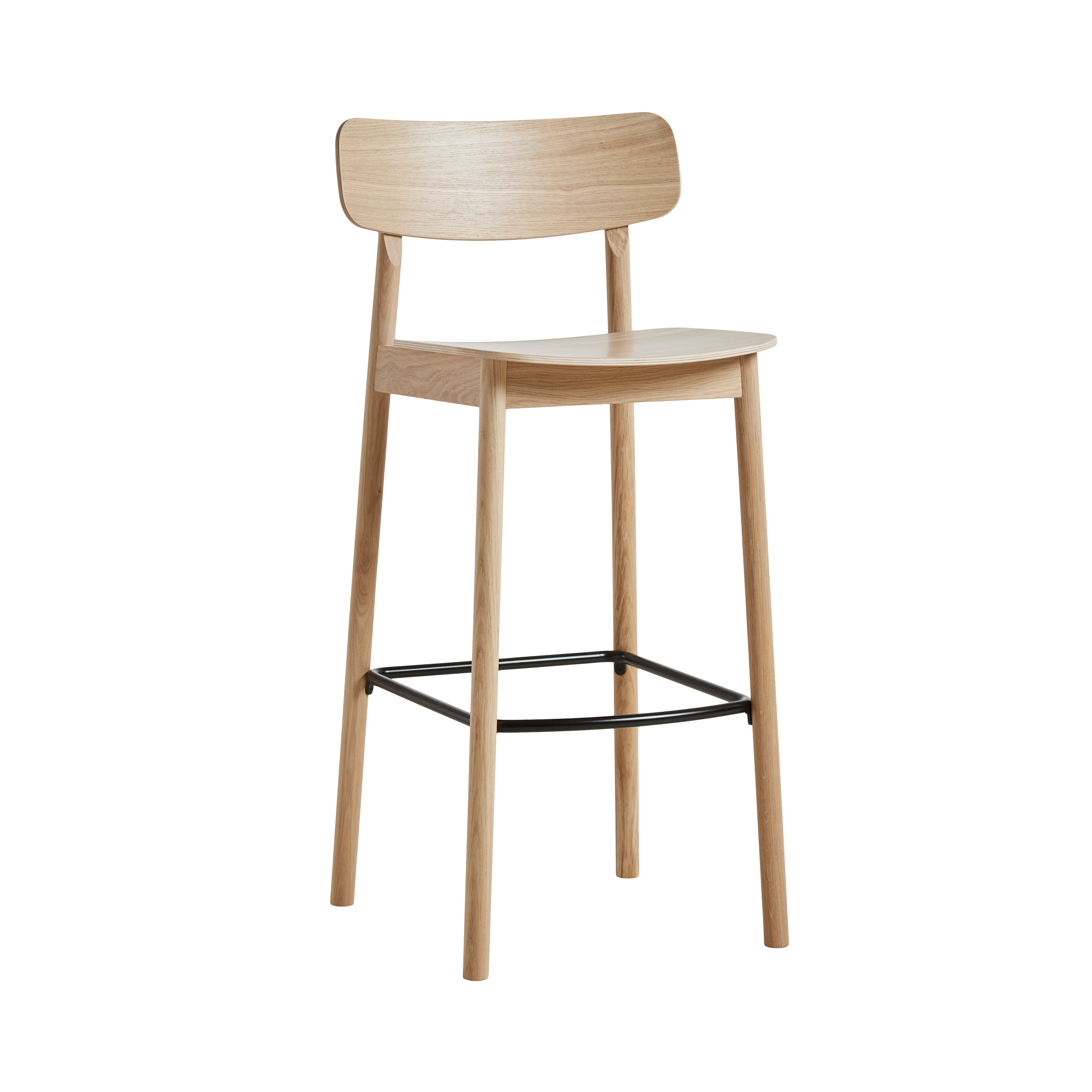 Soma Bar + Counter Stool: Bar + White Pigmented Oak