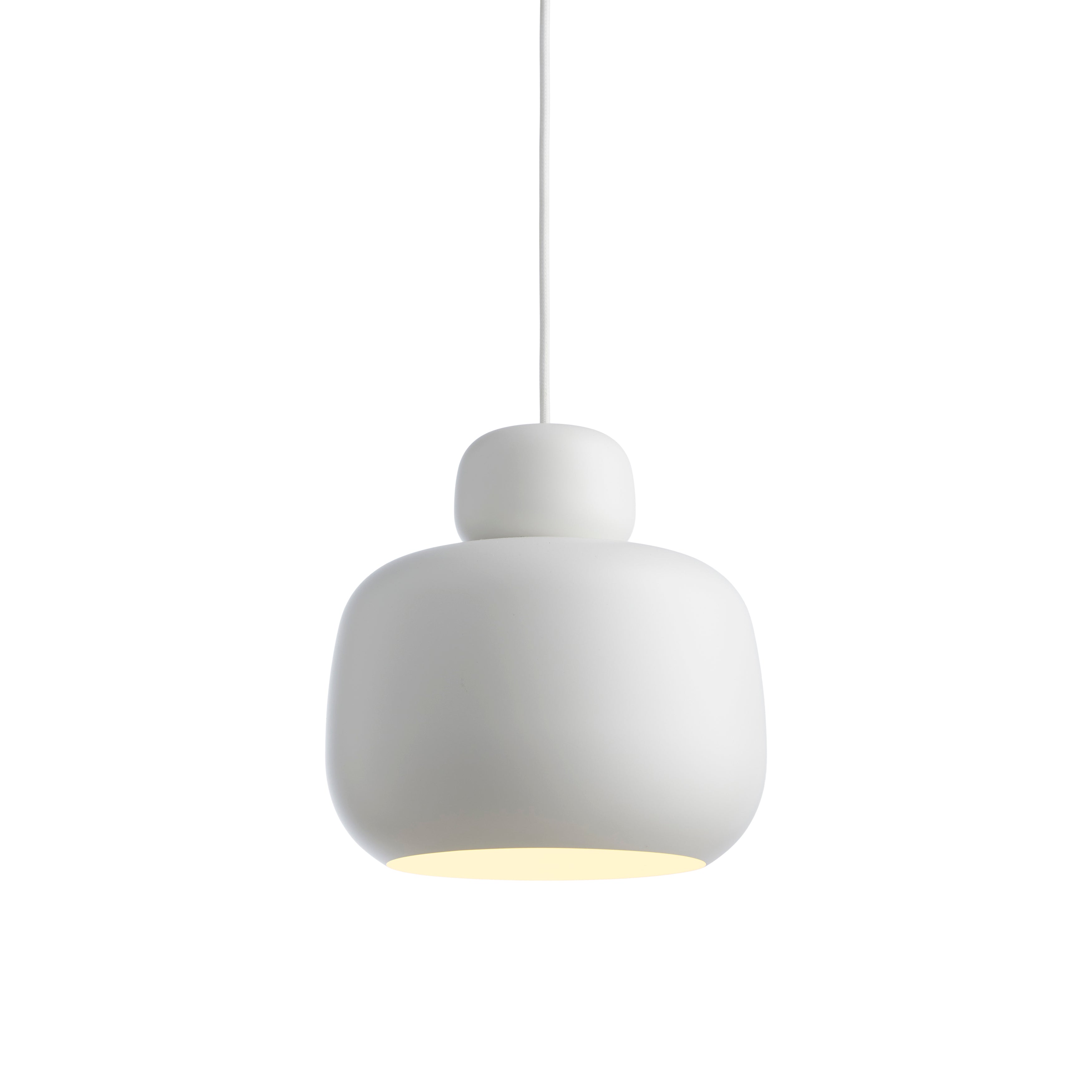 Stone Large Pendant Light: White