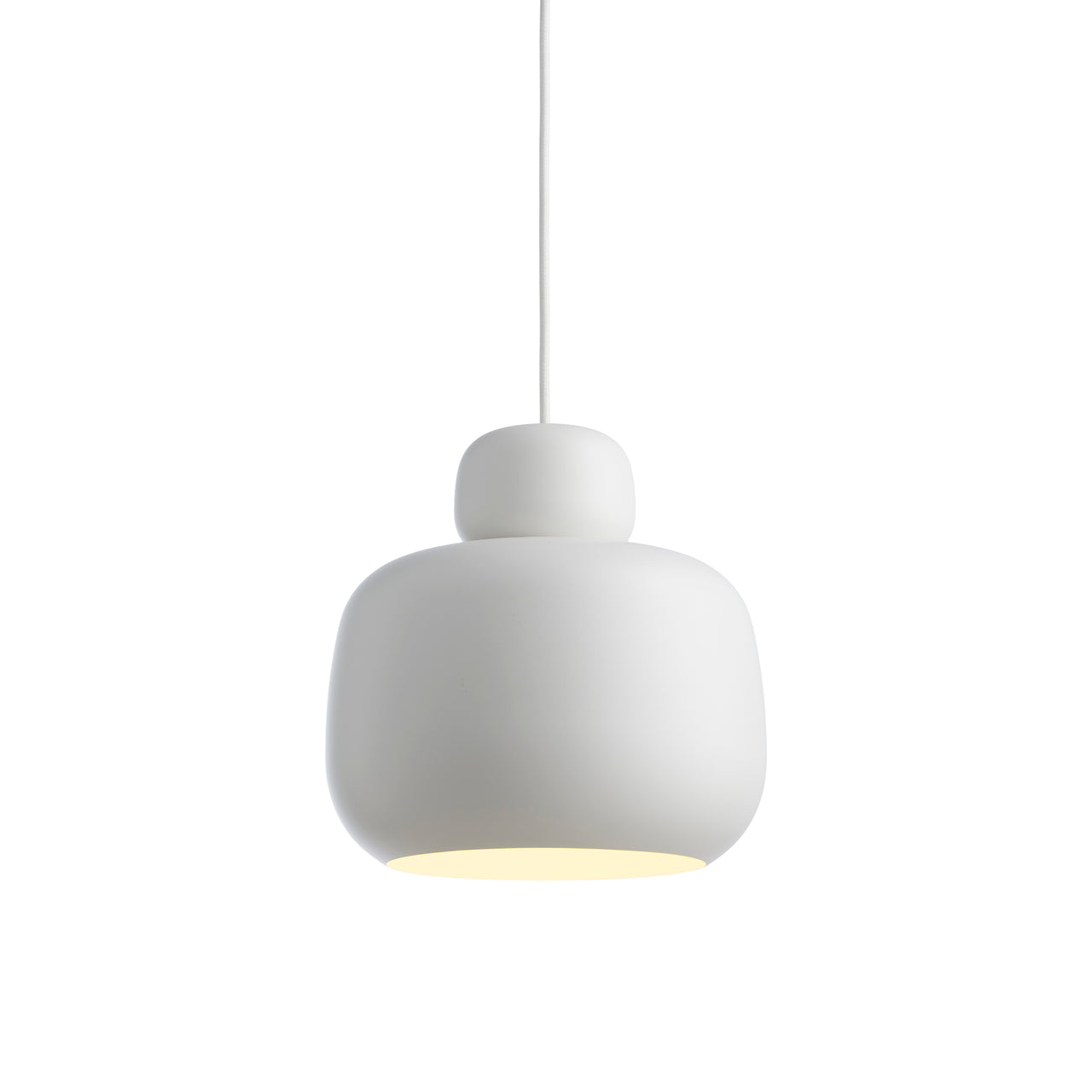 Stone Large Pendant Light: White