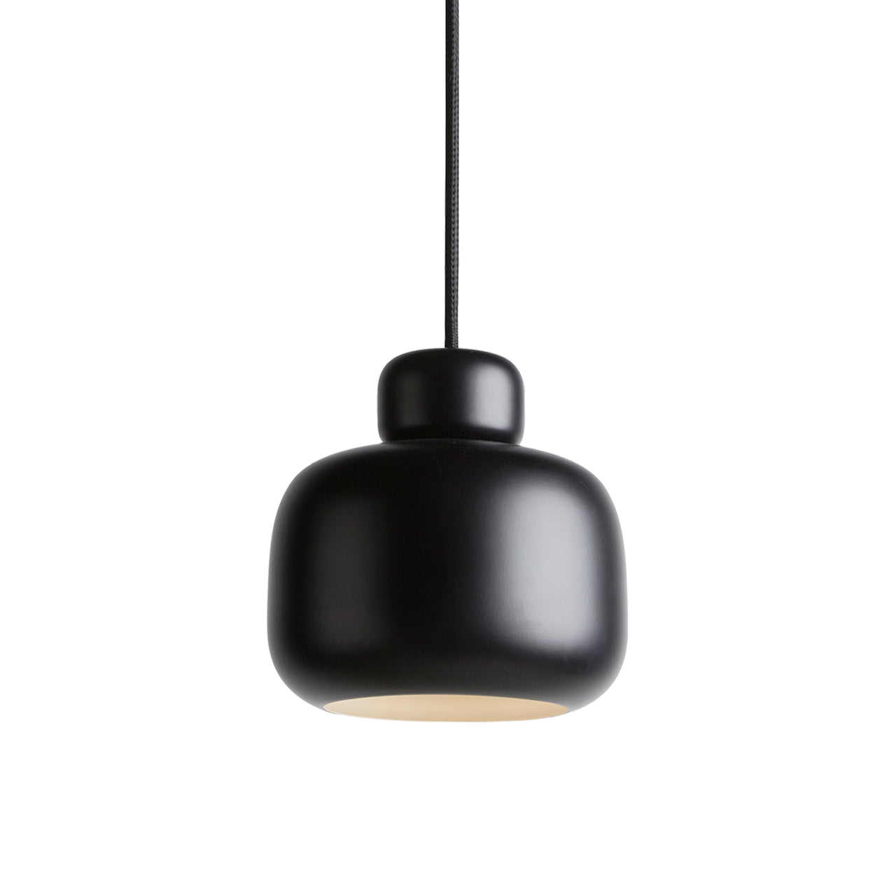 Stone Large Pendant Light: Black