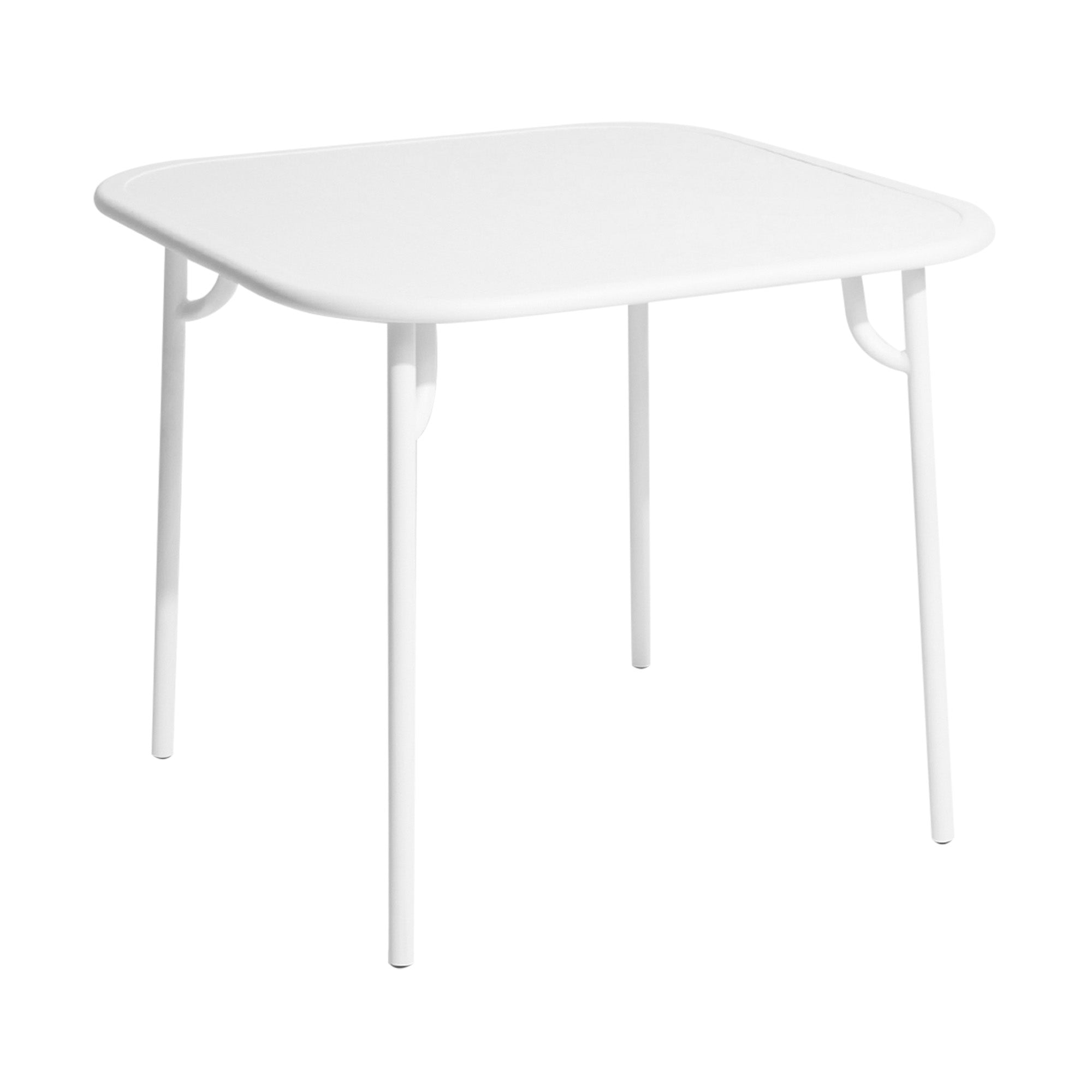 Week-End Square Dining Table: White