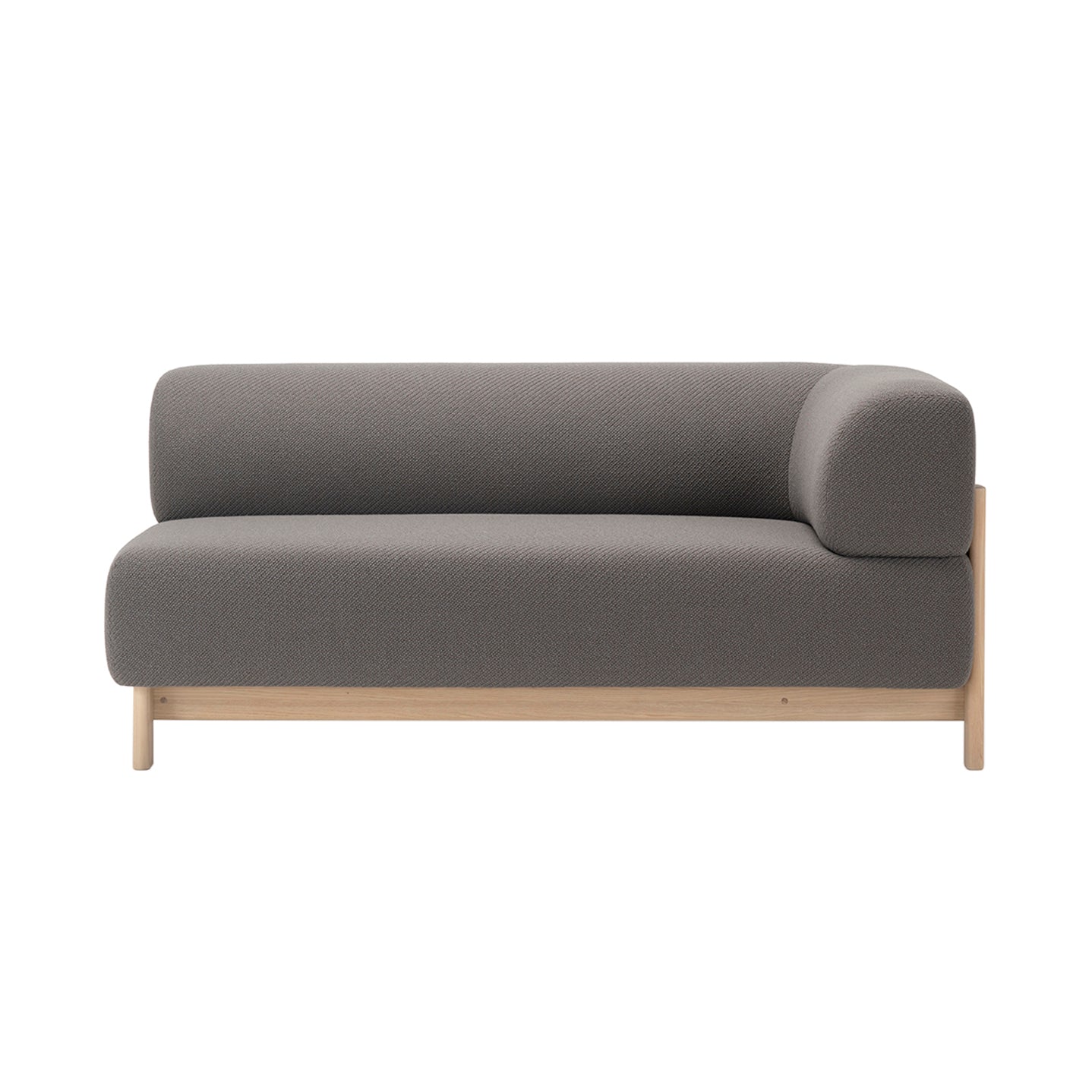 Elephant 2 Seater Sofa Corner: Left Arm + Pale Natural + 