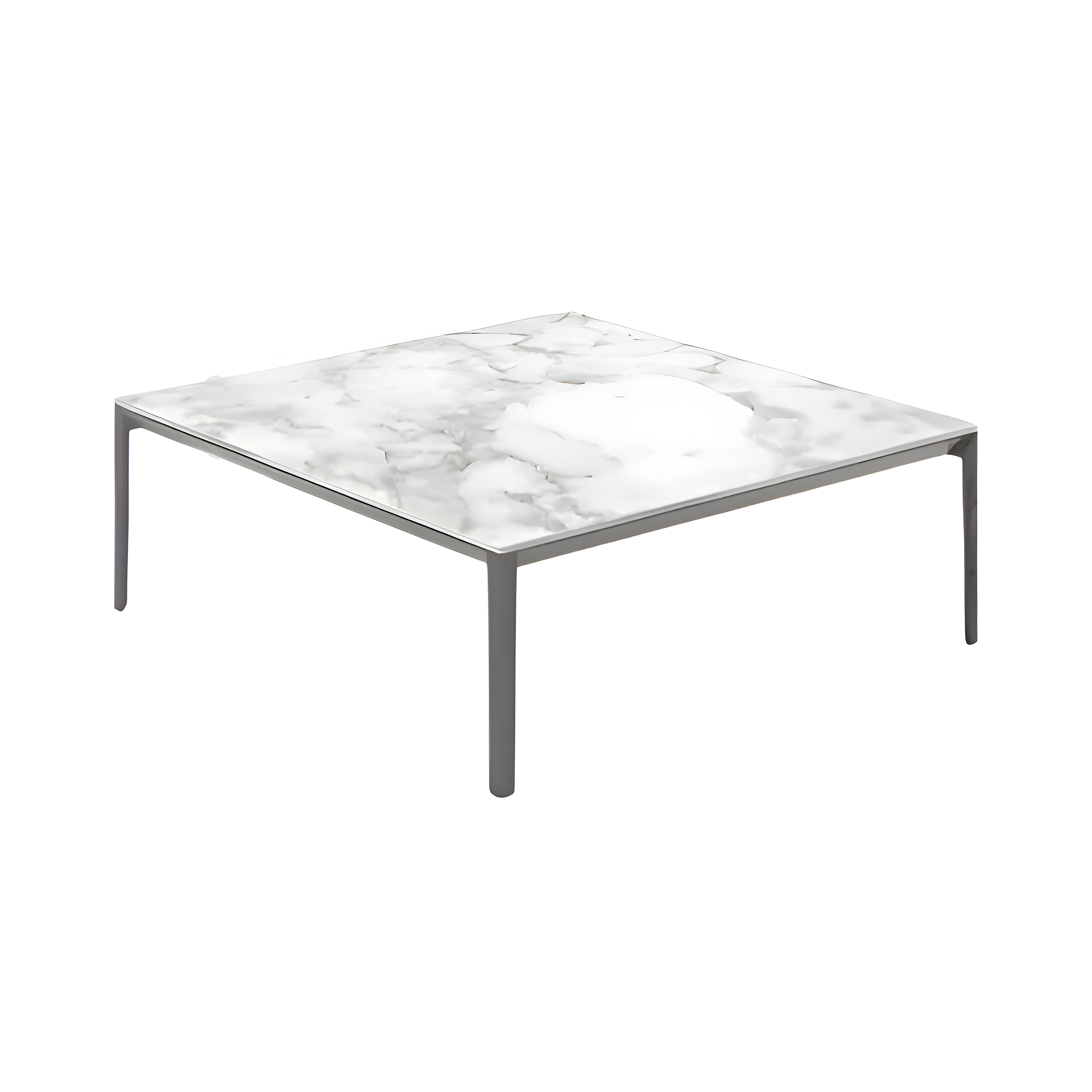 Able Low Table: Square + Carrara Marble