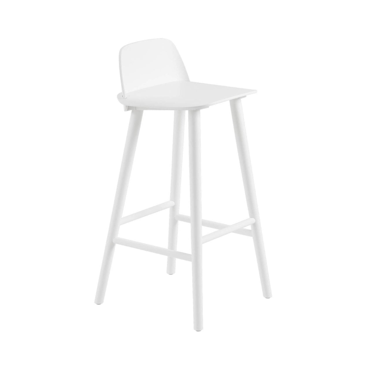 Nerd Bar + Counter Stool: Bar + White