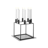 Kubus Candleholders: Black + 8 + With Base