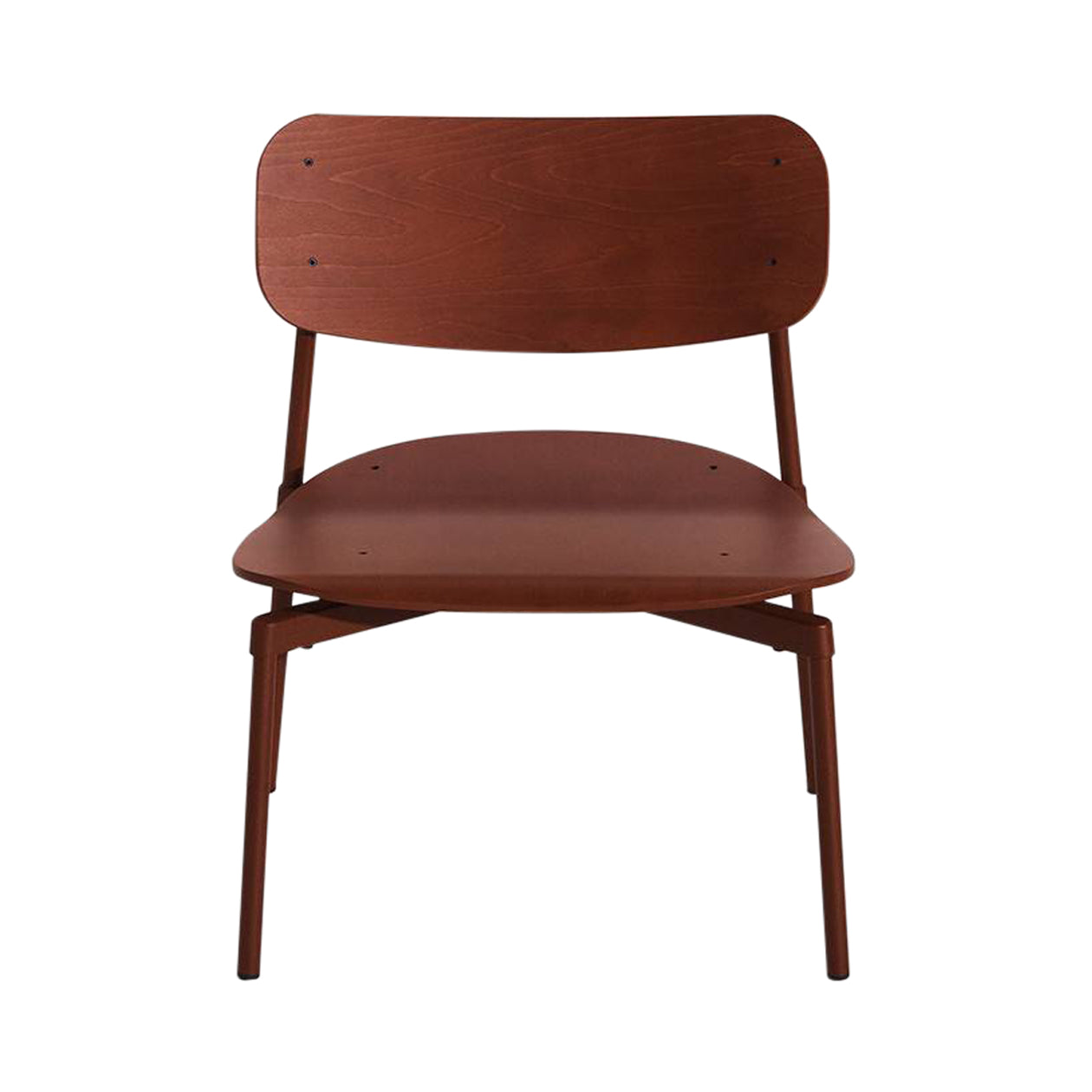 Fromme Lounge Chair: Brown Red