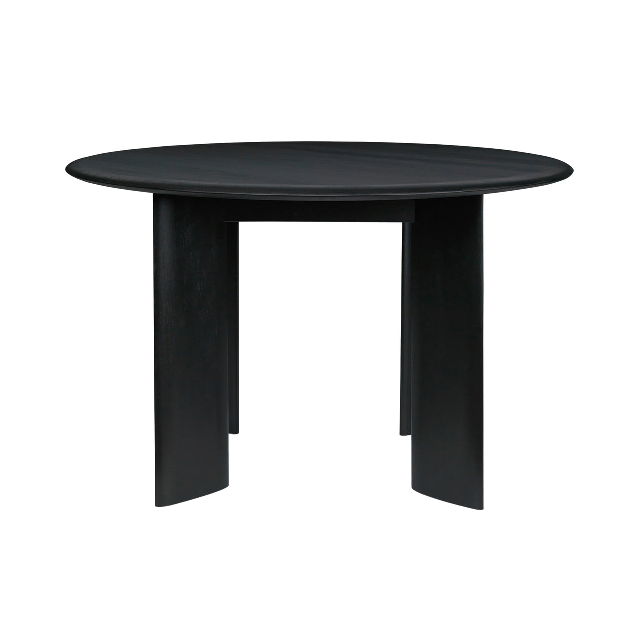 Bevel Round Table: Black Oiled Beech