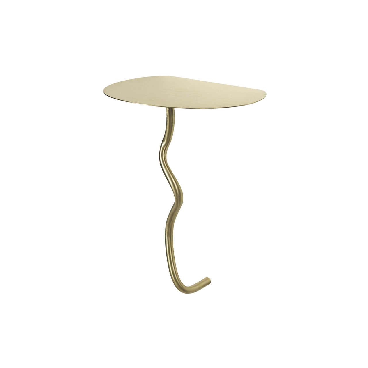 Curvature Wall Table: Brass