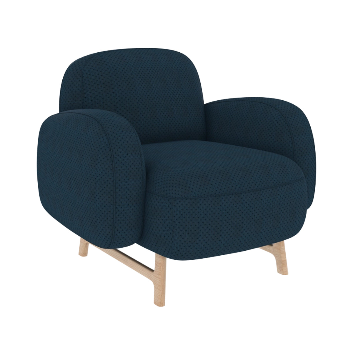 Auguste Armchair: Cobalt Blue