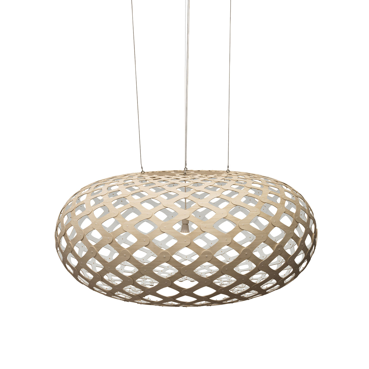 Kina Pendant Light: Extra Large + Bamboo + White + White