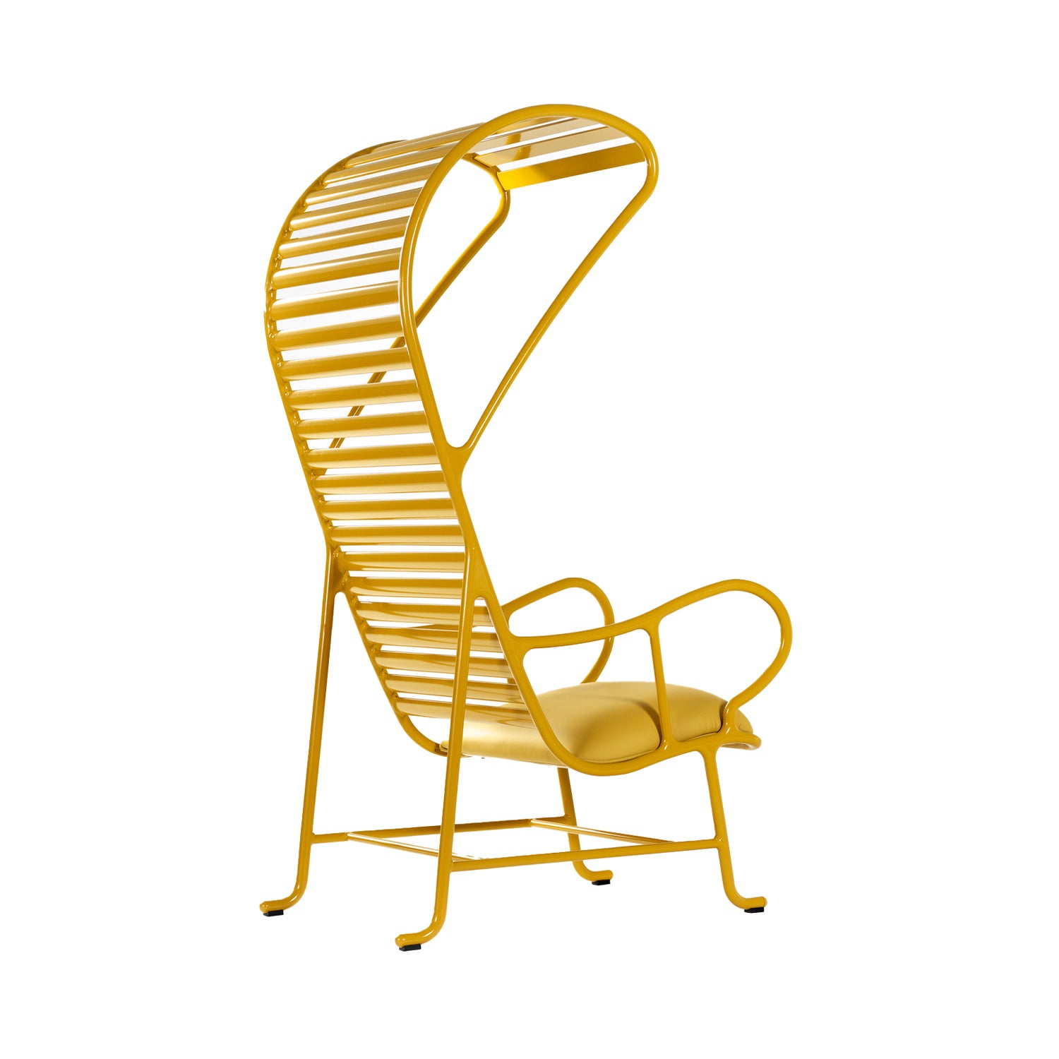 Gardenias Armchair with Pergola: High-Gloss Yellow