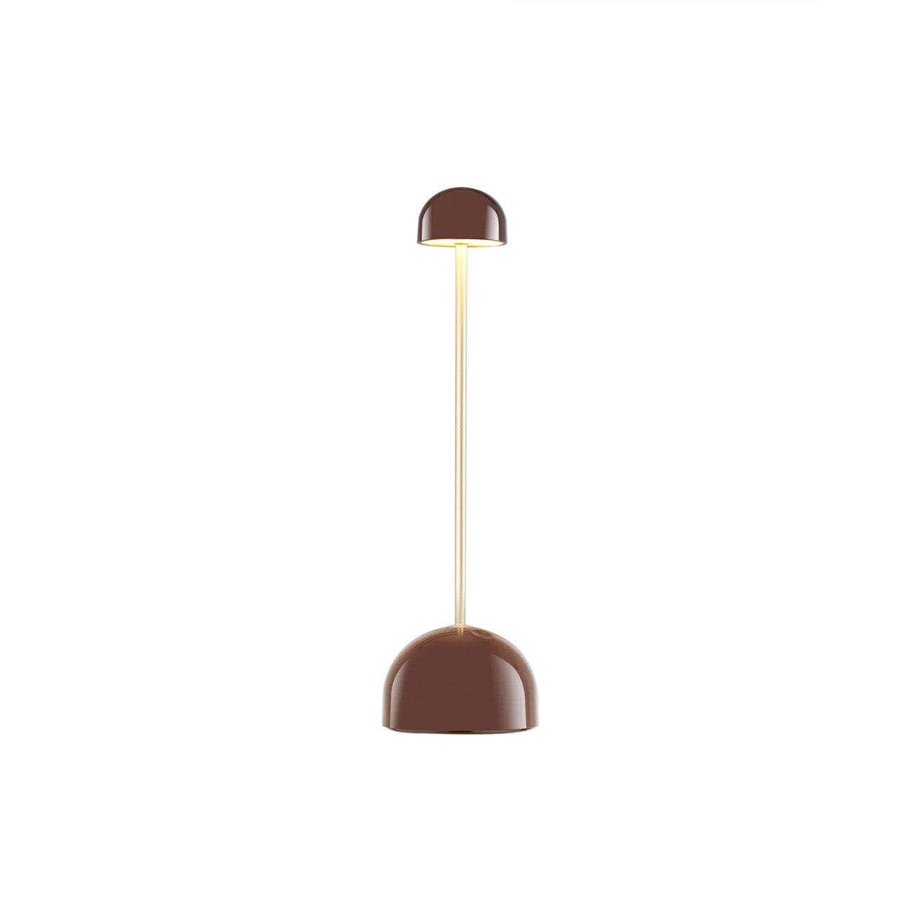 Sips Portable Table Lamp: Outdoor + Chocolate + Gold