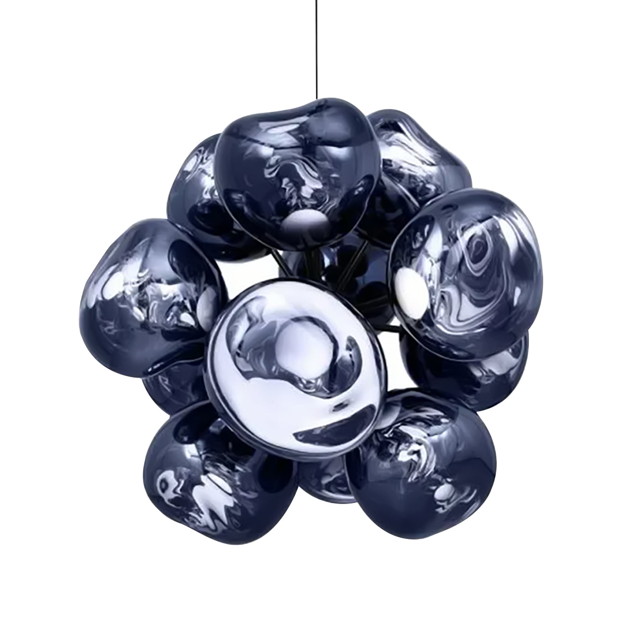 Melt Burst Chandelier: Smoke