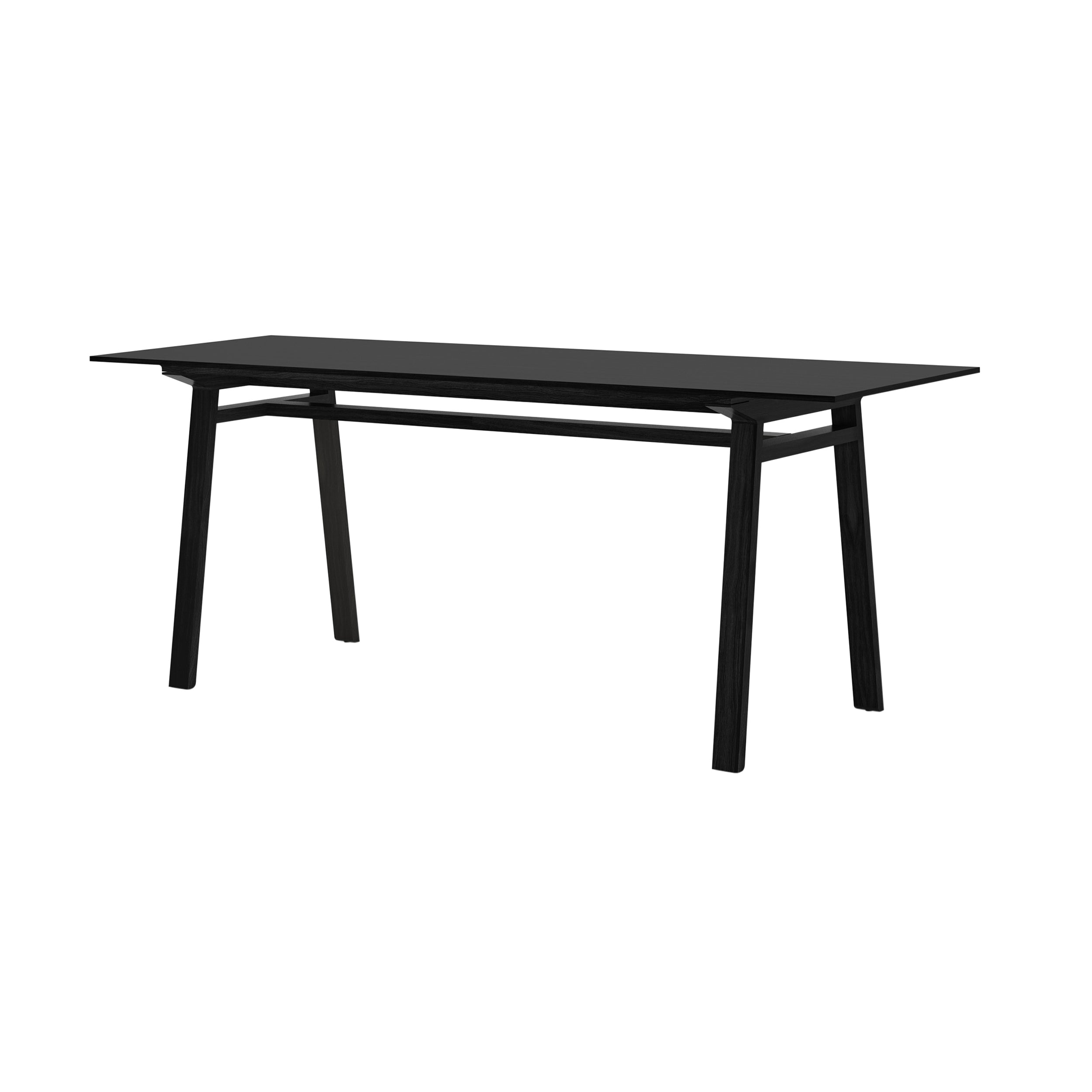 Mitis High Table: Medium + Ebony Stained Oak + Ebony Stained Oak