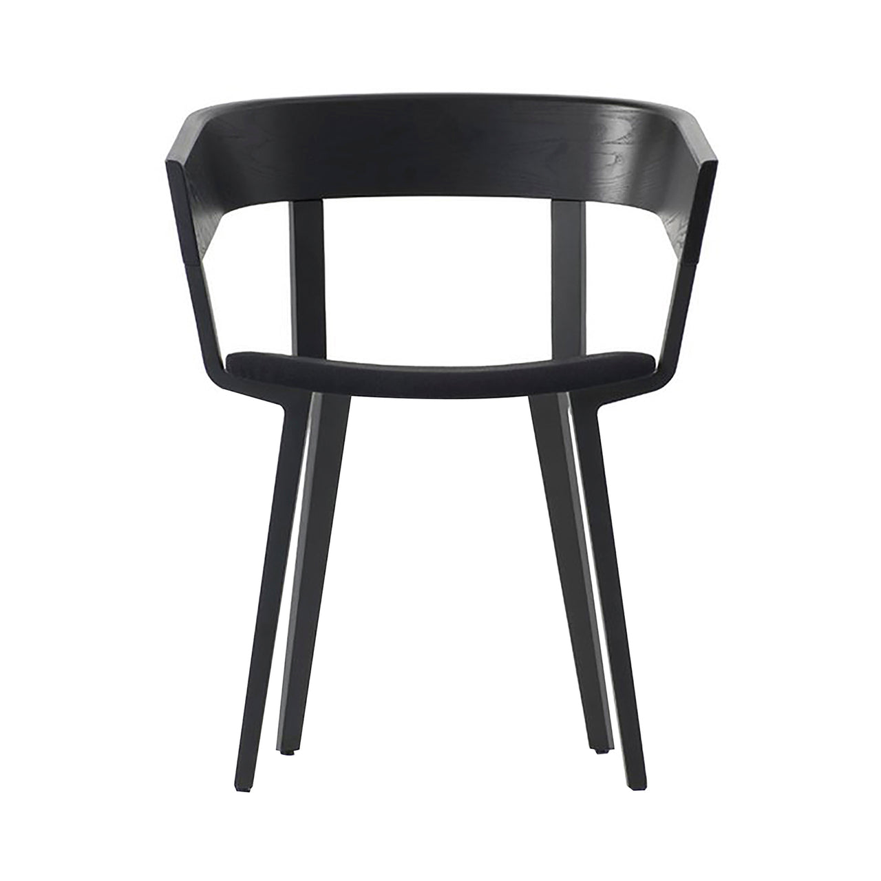 Odin Chair: Upholstered + Black Stained Ash + Messenger 029