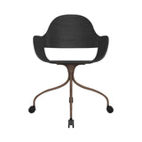 Showtime Nude Chair with Wheel: Ash Stained Black  + Pale Brown