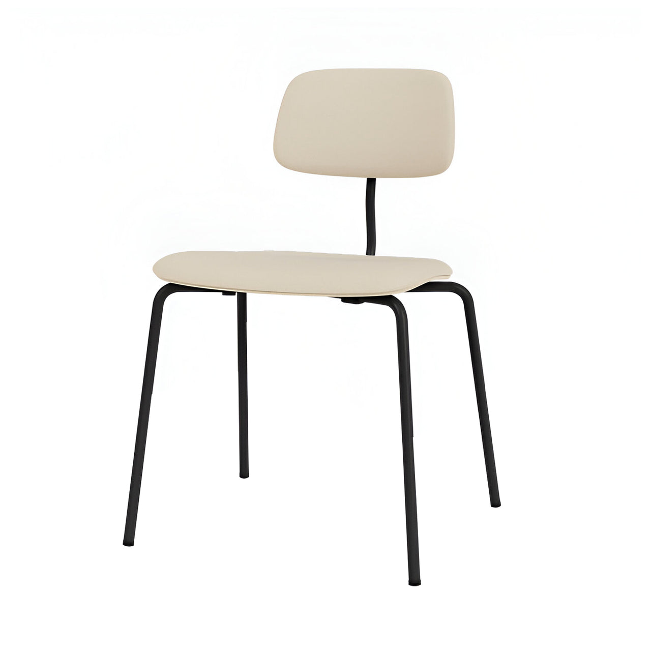 Kevi Chair 2060: Fully Upholstered + Powder Coated Black