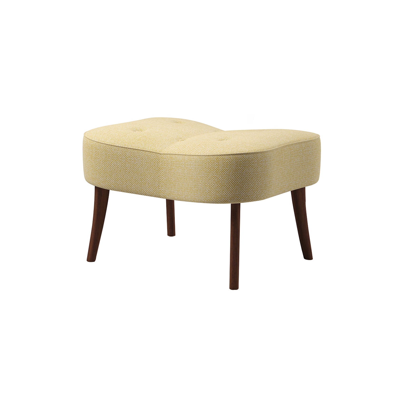 Pragh Footstool: Oiled Walnut