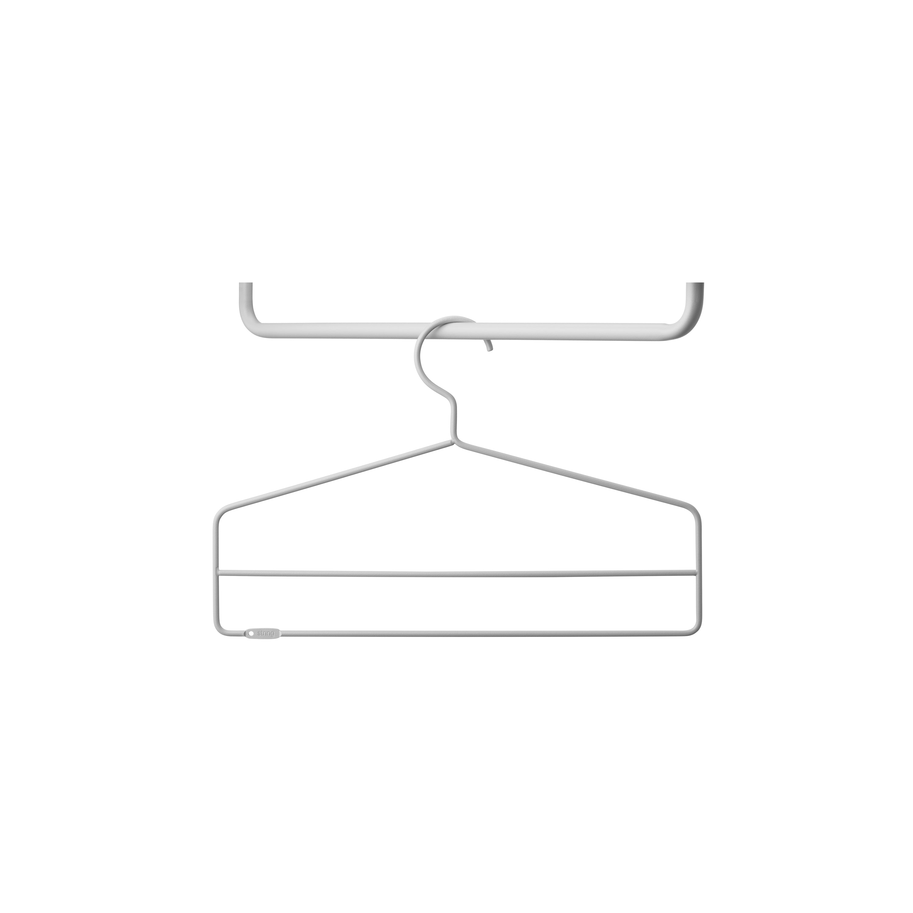 String System: Coat Hanger + Set of 4 + Grey