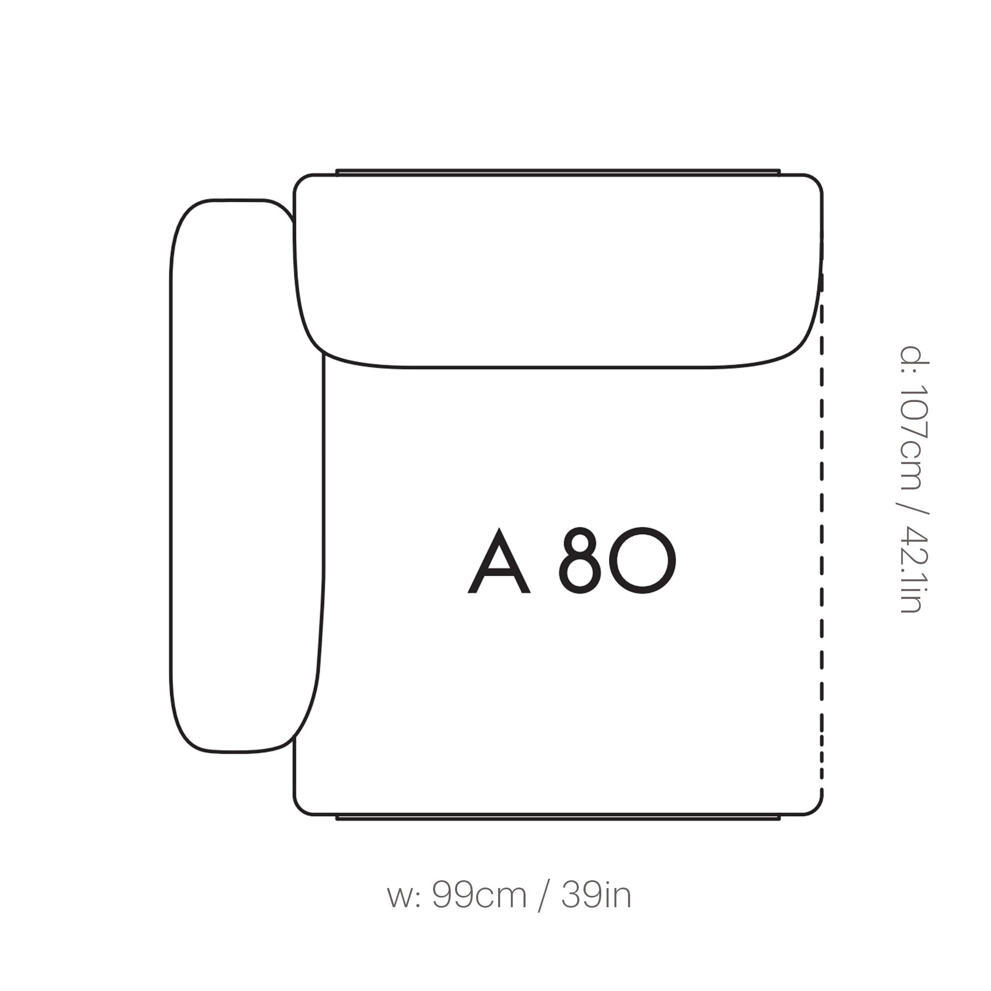 In Situ Modular Sofa: Modules + Left Armrest