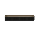 Stockholm STH454 Slim Sideboard: Composition 1 + Ebony Stained Oak + Anodized Aluminum Bronze + Black