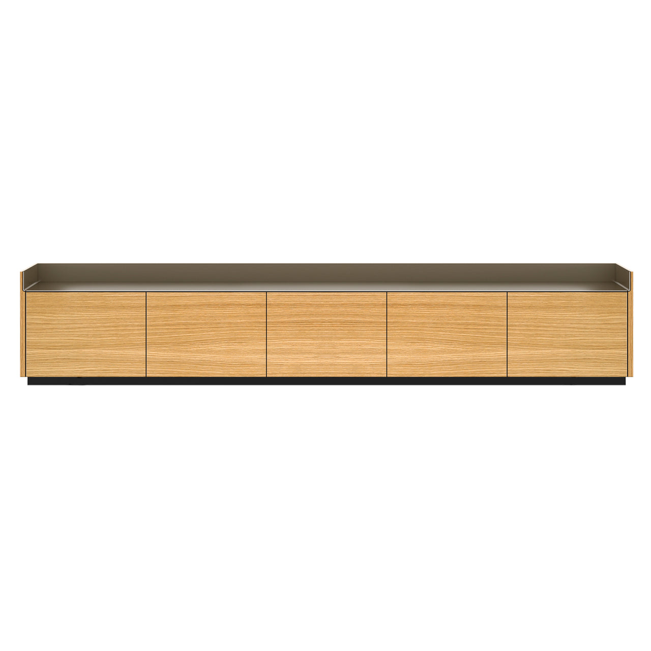 Stockholm STH503 Sideboard: Composition 1 + Super-Matt Oak + Anodized Aluminum Bronze + Black