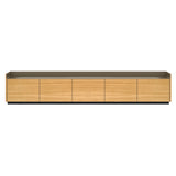 Stockholm STH503 Sideboard: Composition 1 + Super-Matt Oak + Anodized Aluminum Bronze + Black