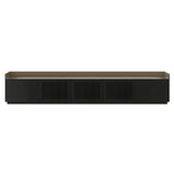 Stockholm STH504 Technic Sideboard: Composition 1 + Ebony Stained Oak + Anodized Aluminum Bronze + Black