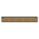 Stockholm STH557 Slim Sideboard: Composition 1 + Super-Matt Oak + Anodized Aluminum Bronze  + Black