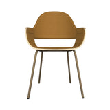 Showtime Nude Chair with Metal Base: Full Upholstered + Natural Ash + Beige