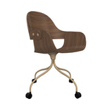 Showtime Nude Chair with Wheel: Walnut + Beige