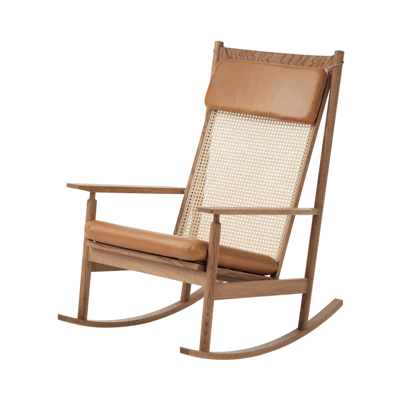 Swing Rocking Chair: Teak Oiled Oak