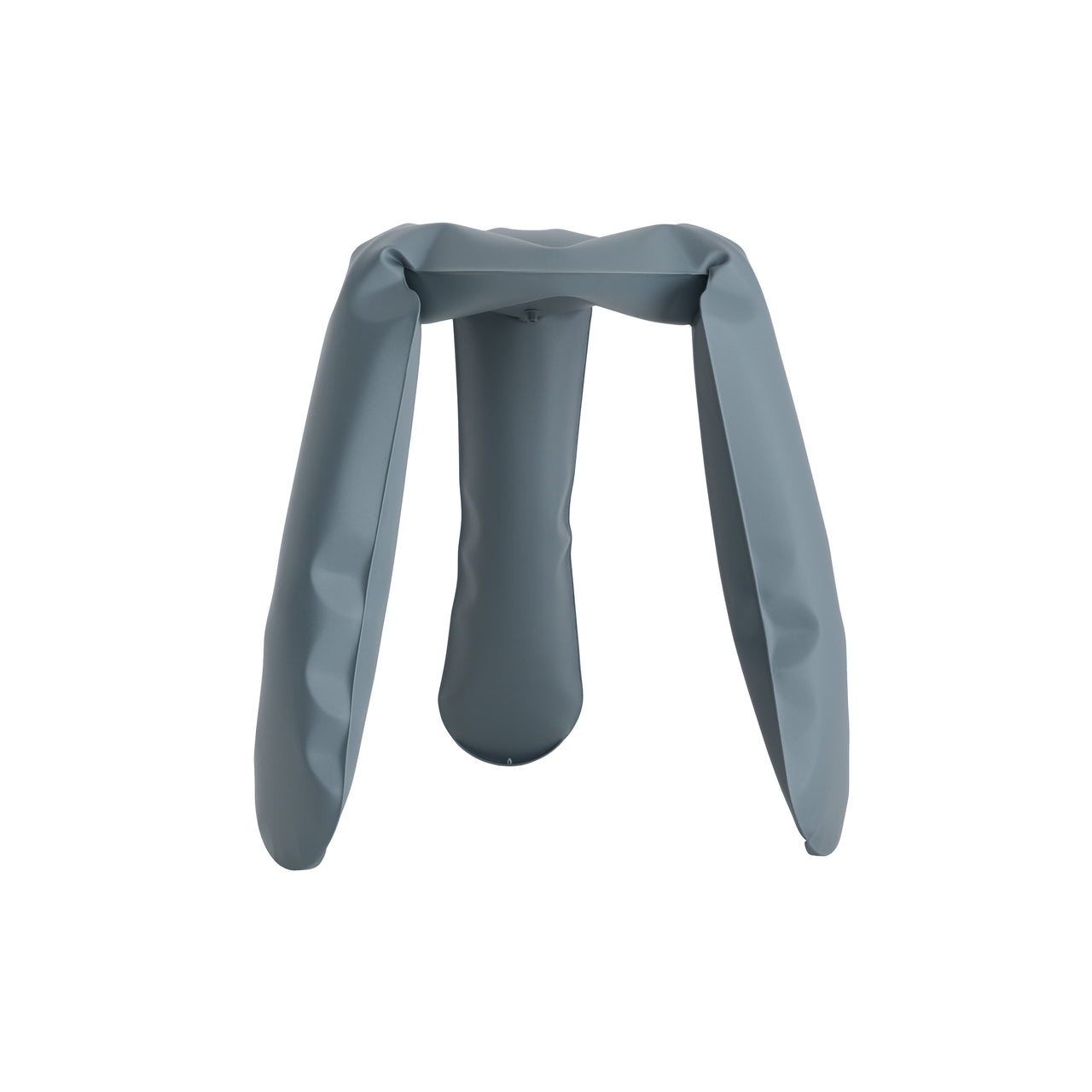 Plopp Stool Standard: Blue Grey Carbon Steel