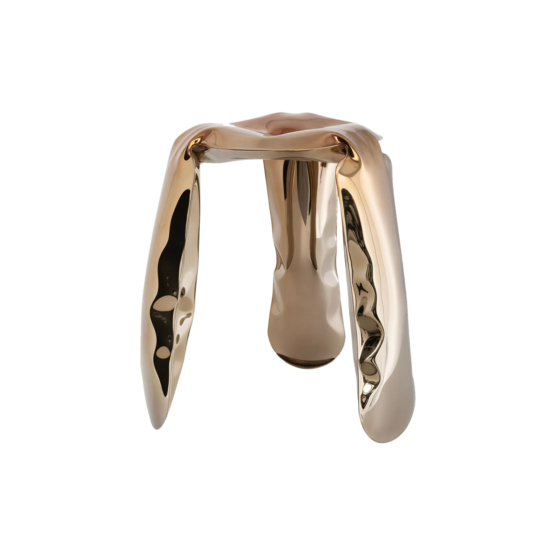 Plopp Standard Stool: Flamed Gold