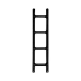 Drab Ladder Hanger: Black Glossy Steel