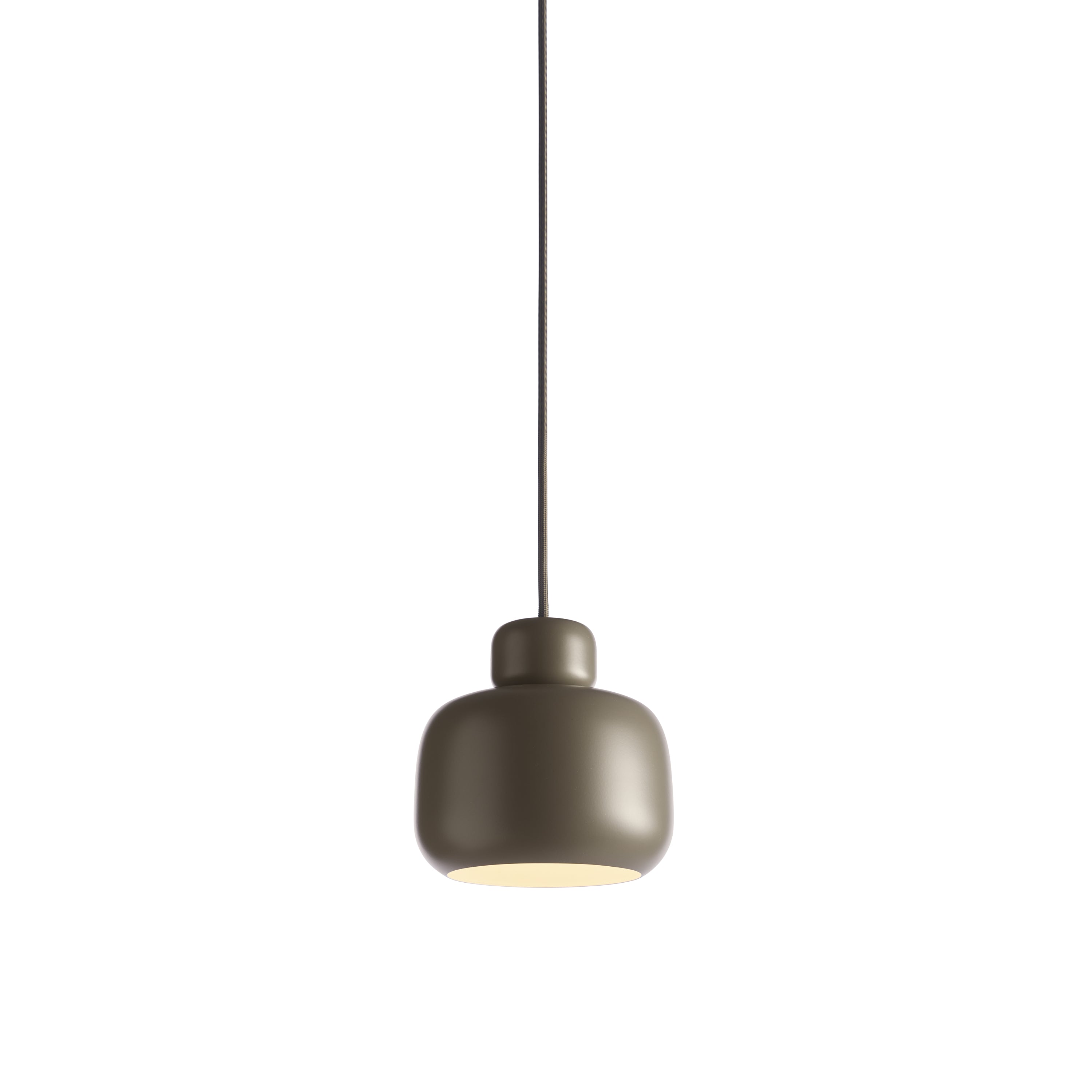 Stone Small Pendant Light: Taupe