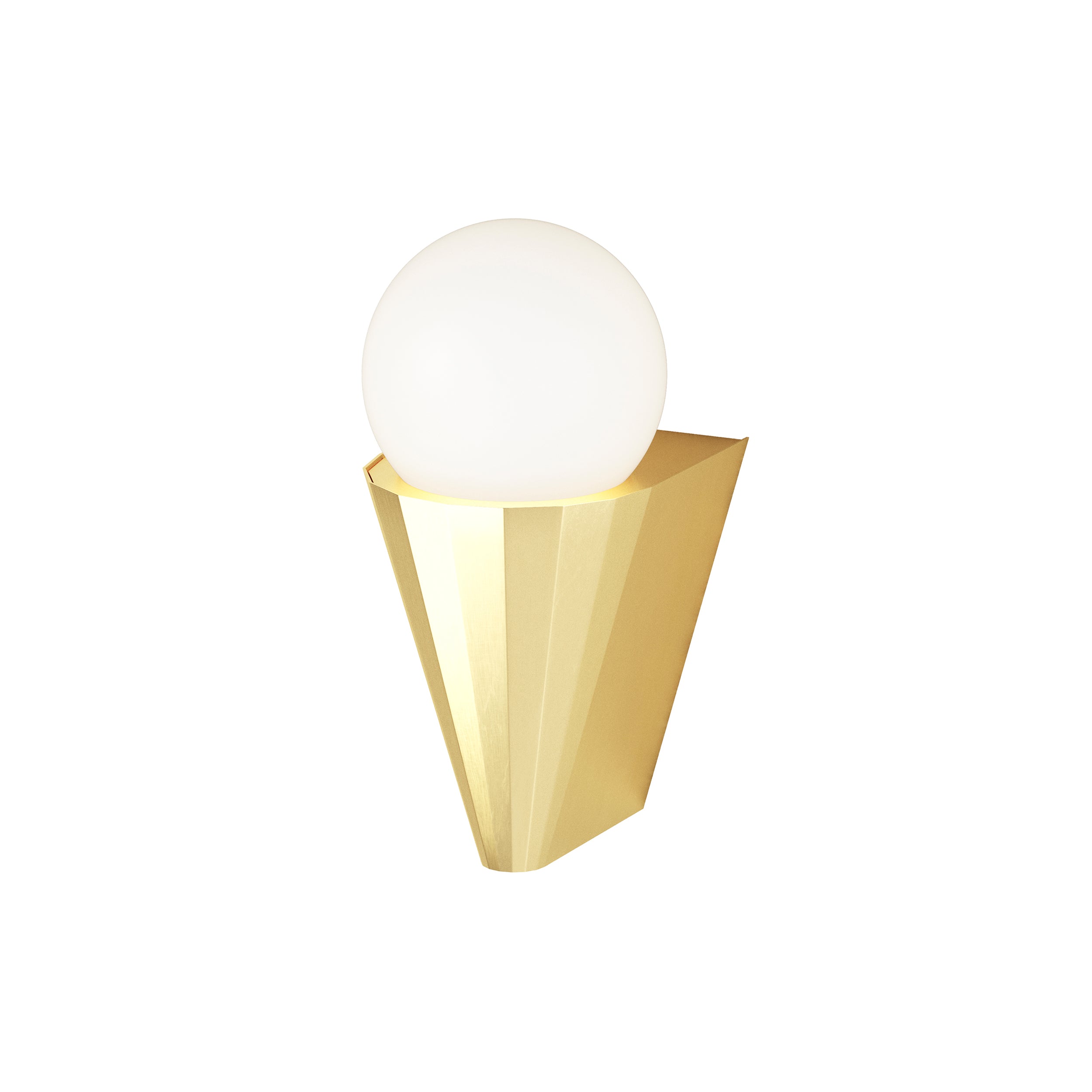 IP Cornet Wall Light: Satin Brass