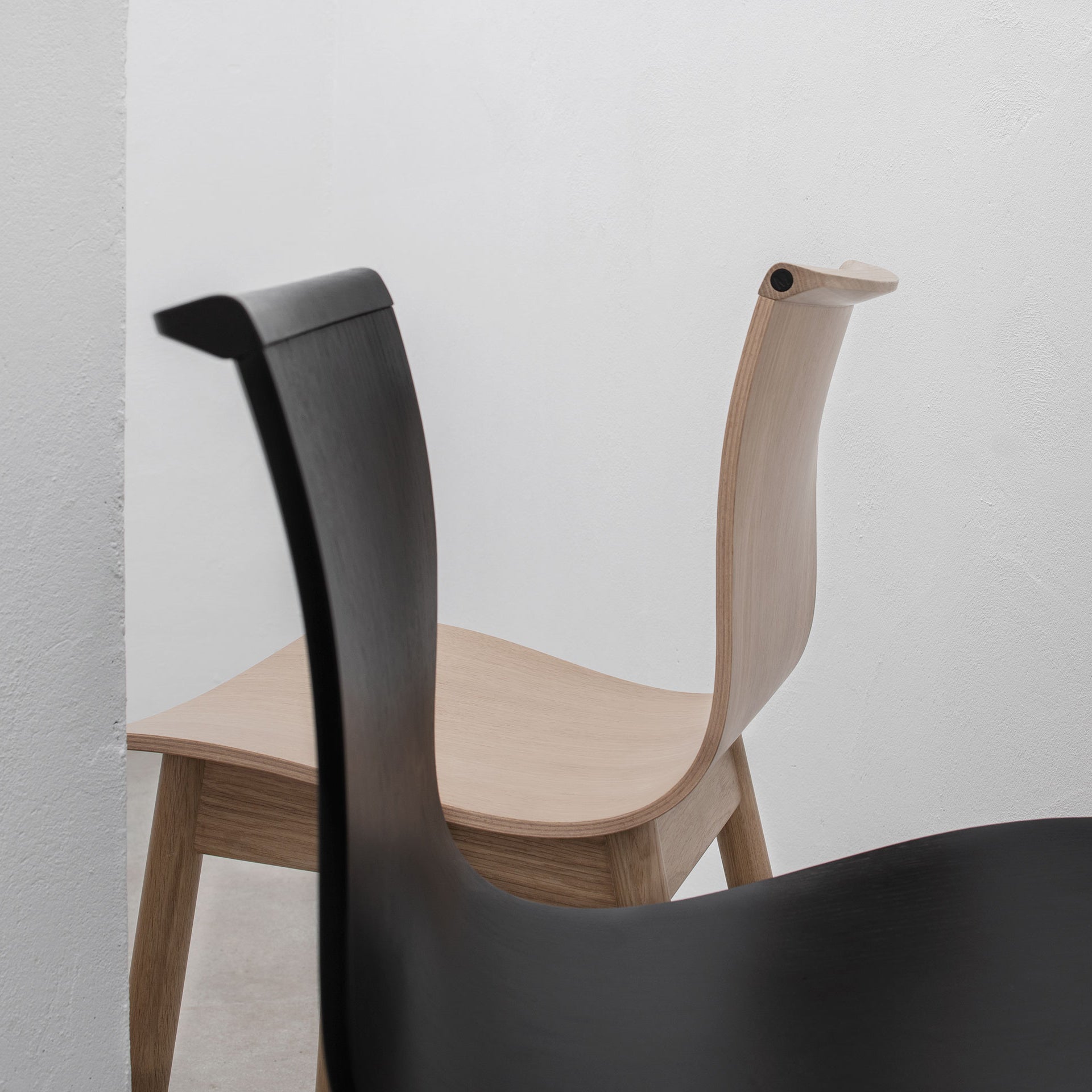 Serif Chair: Wooden Base