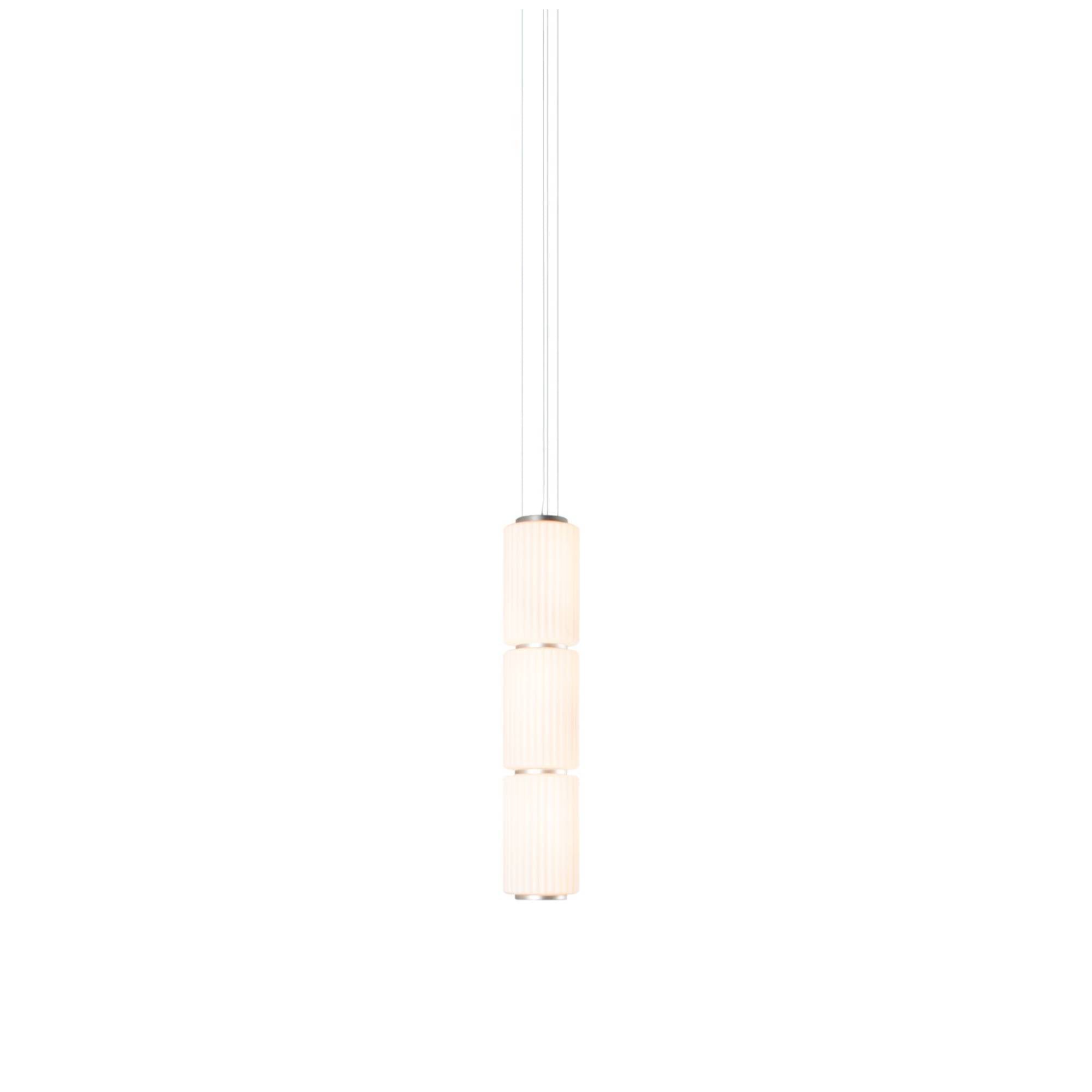 Column 175 Vertical Pendant: 3 Units + Ivory