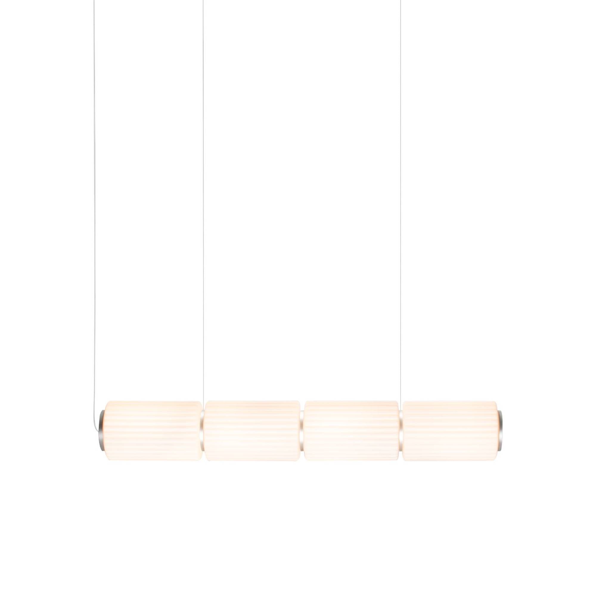 Column 175 Horizontal Pendant: 4 Units + Ivory