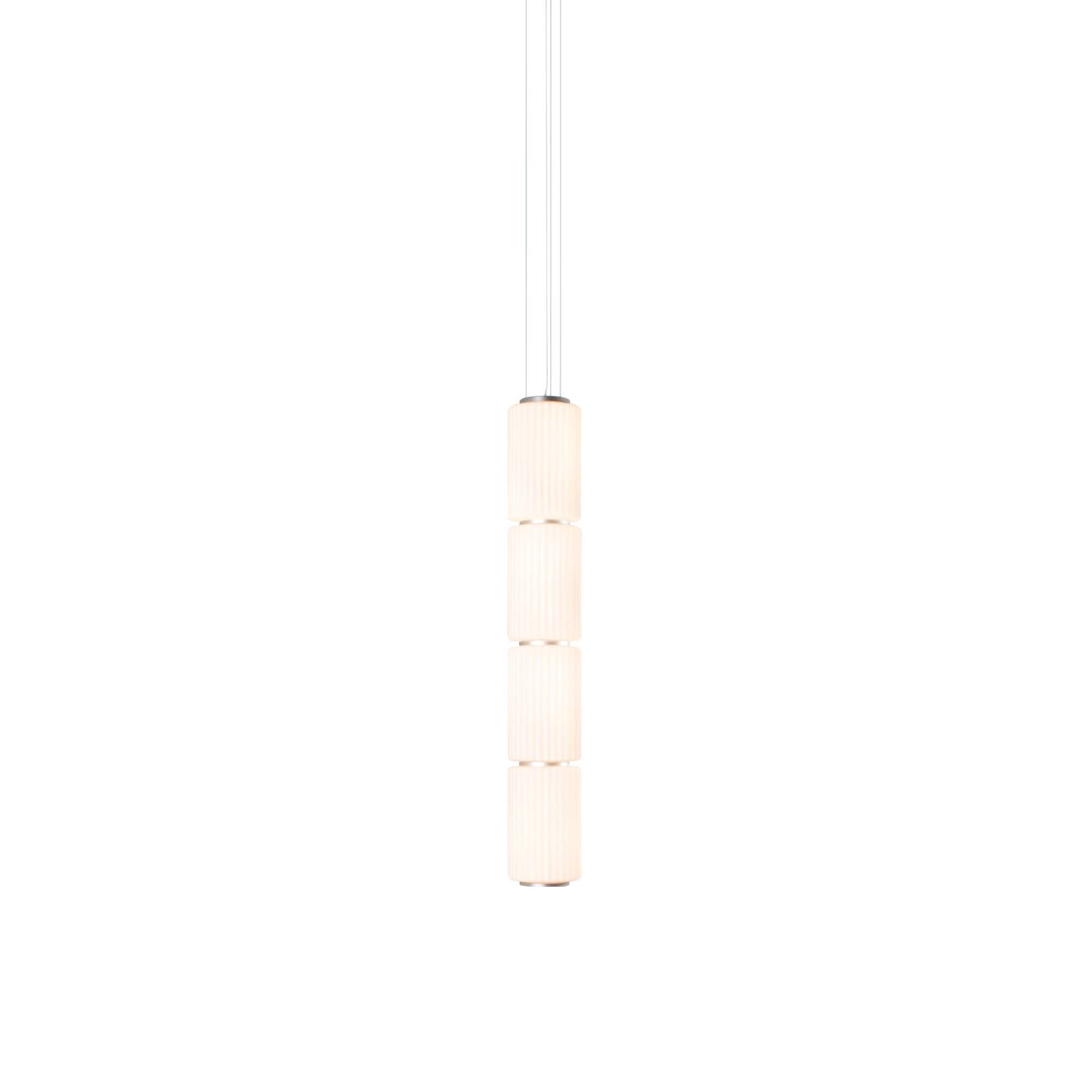 Column 175 Vertical Pendant: 4 Units + Ivory