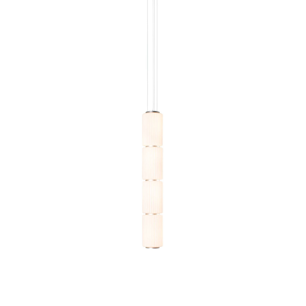 Column 175 Vertical Pendant: 4 Units + Ivory