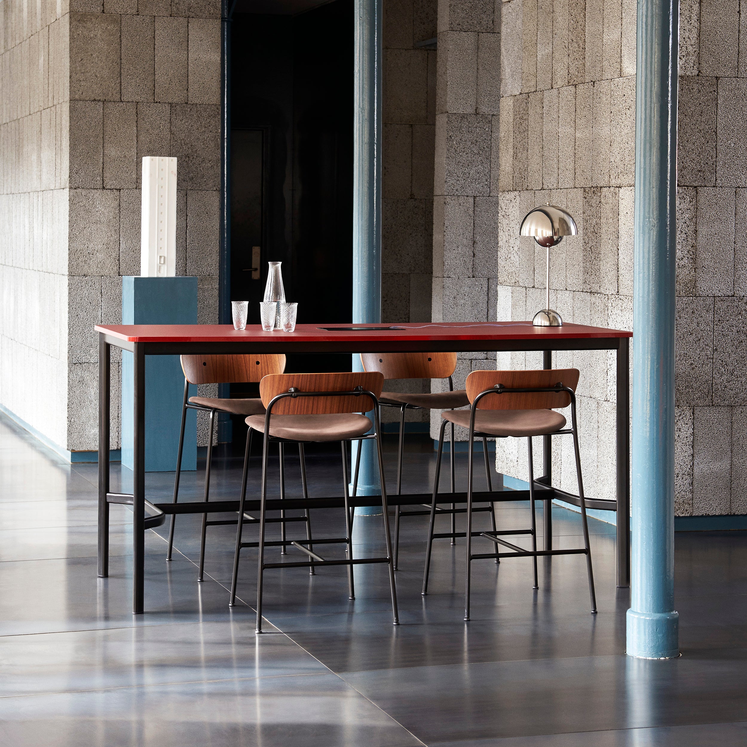 Pavilion Bar + Counter Chair Upholstered: AV8 + AV10