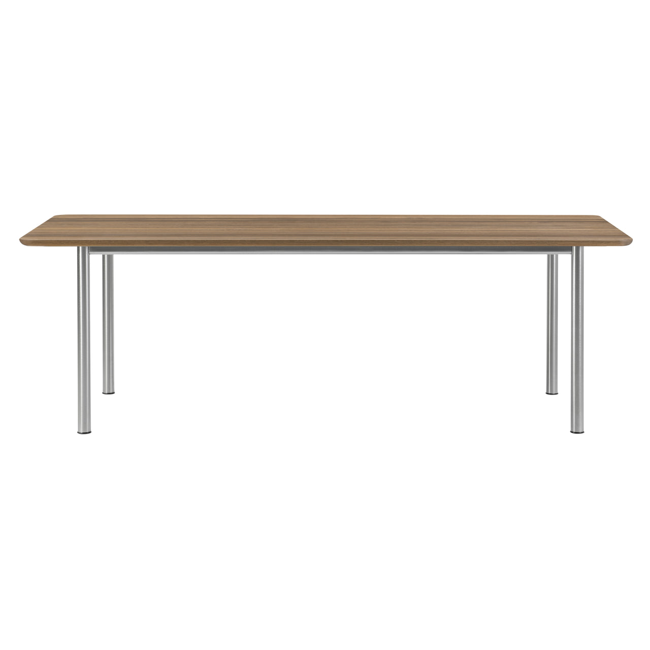 Plan Table: Smoked Oiled Oak + Brushed Steel