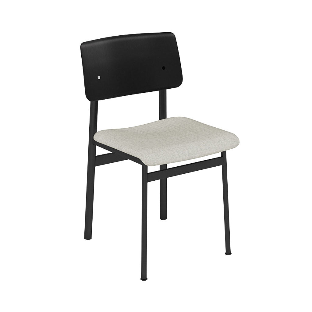 Loft Chair: Upholstered + Black + Black