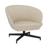 Oslo Lounge Chair: Swivel Base + Black