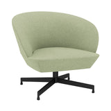 Oslo Lounge Chair: Swivel Base + Black