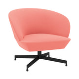 Oslo Lounge Chair: Swivel Base + Black